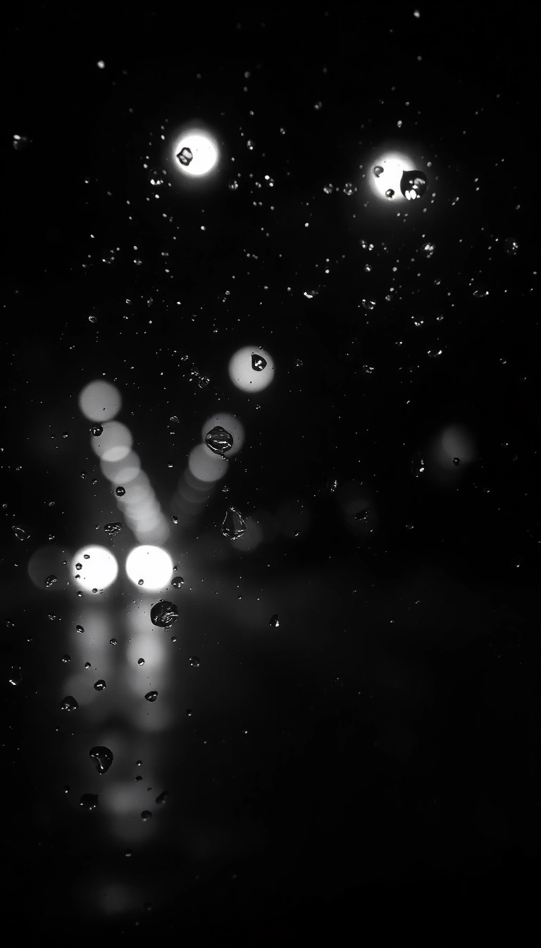 iPhone AI Night Car Rain Elegant Background